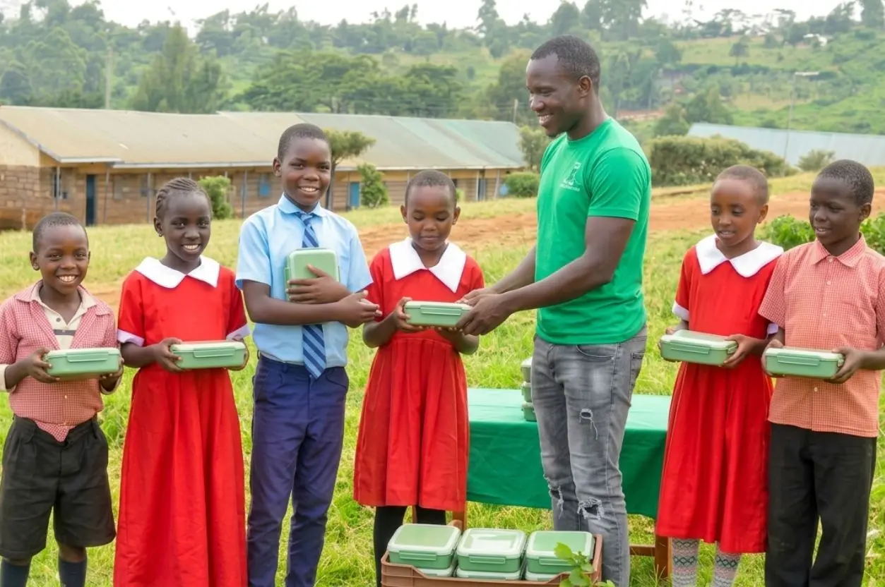 School feeding program at Nalepo